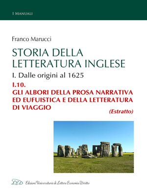 cover image of Storia della Letteratura Inglese. I.10.